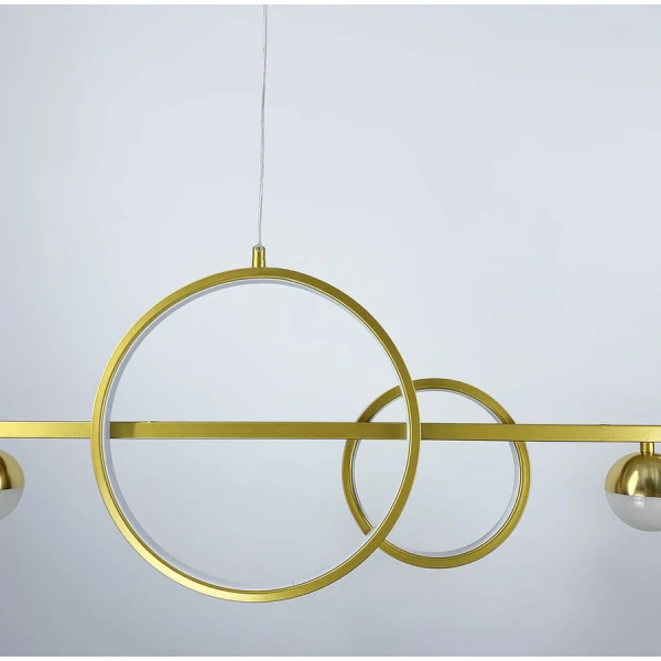 Видовжена люстра Line.F 54Вт 3000–4500–6000K золотий 146_208 - Фото 2