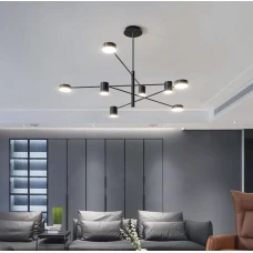 Line.F MD 8030 40Вт 3000–4500–6000K чорний 916_1364. Люстра сучасна