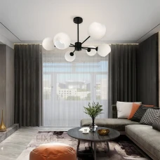 Line.F F 68 E14 чорний 3720_7058. Люстра сучасна