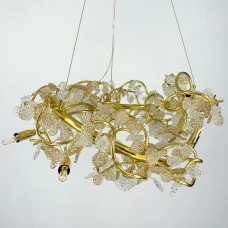 Line.F MD 6009 G9 золотий 1065_1618. Люстра кришталева