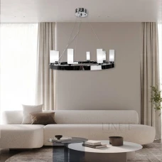 Line.F MJ 111 G9 сірий (хром) 2978_6138. Люстра підвісна