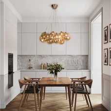 Line.F G9 латунний 3211_6460. Світильник підвісний