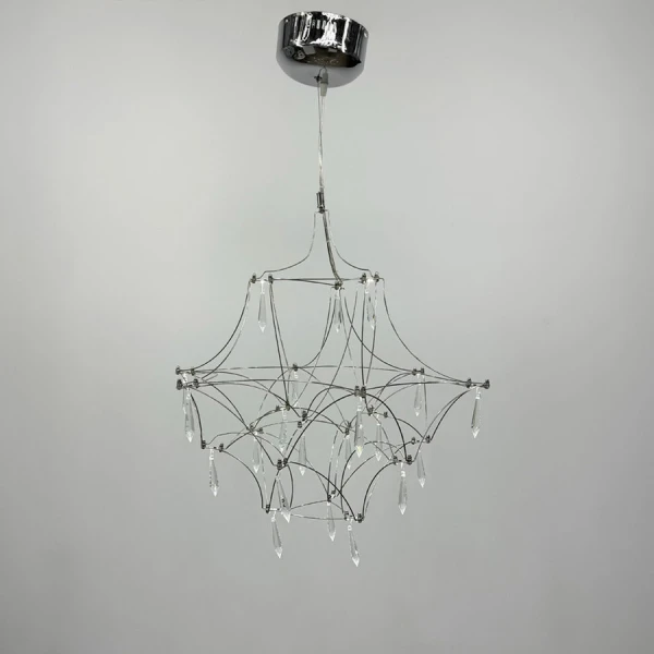 Сучасна люстра Line.F MJ 158 11Вт 4000K сірий (хром) 3173_6406 - Фото 9