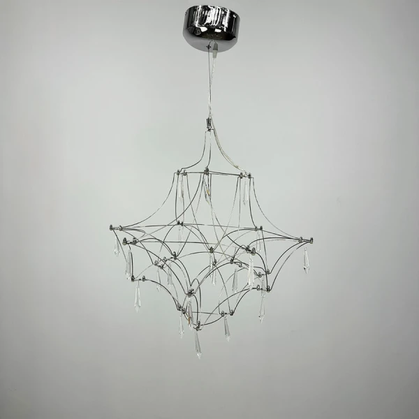 Сучасна люстра Line.F MJ 158 11Вт 4000K сірий (хром) 3173_6406 - Фото 5