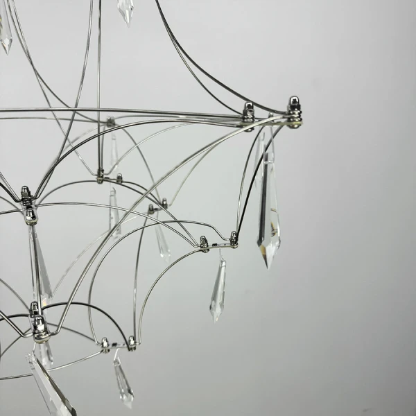 Сучасна люстра Line.F MJ 158 11Вт 4000K сірий (хром) 3173_6406 - Фото 4