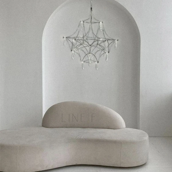 Сучасна люстра Line.F MJ 158 11Вт 4000K сірий (хром) 3173_6406 - Фото 3