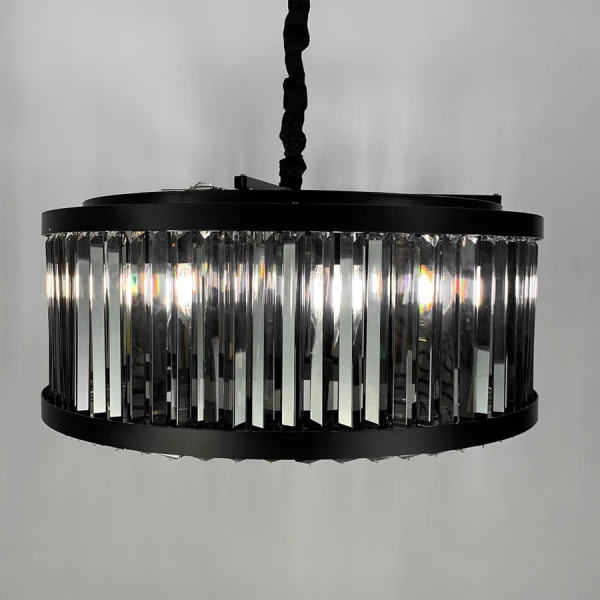 Кришталева люстра Line.F MJ 160 E14 чорний 4284_7652 - Фото 5