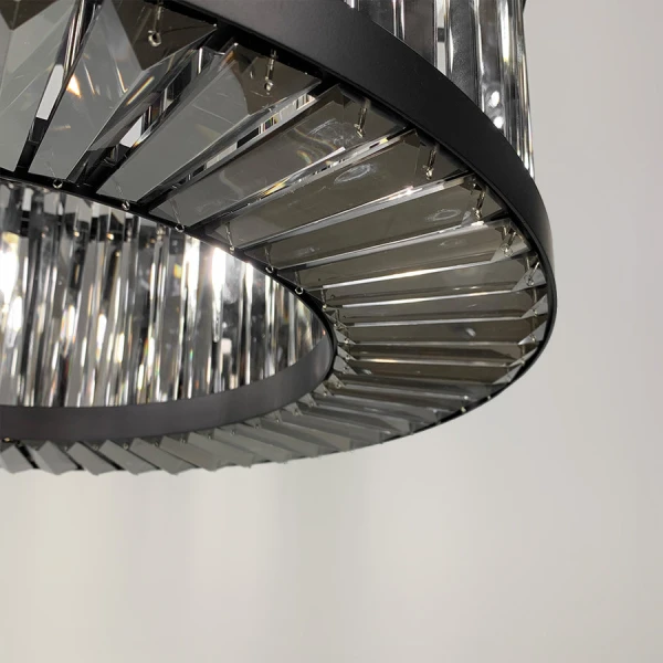 Кришталева люстра Line.F MJ 160 E14 чорний 4284_7652 - Фото 4