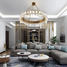 Line.F 15Вт 4000K латунний 3435_6744. Люстра сучасна