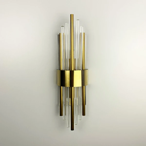 Настінний світильник (бра) Line.F J 881 AB G9 латунний 3330_6621 - Фото 9