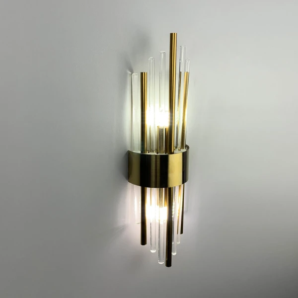 Настінний світильник (бра) Line.F J 881 AB G9 латунний 3330_6621 - Фото 7