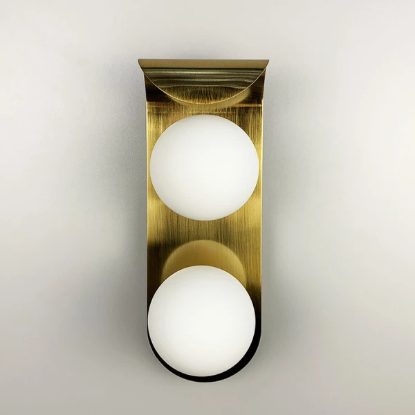 Настінний світильник (бра) Line.F WB 17/2 G9 латунний 3214_6463 - Фото 6