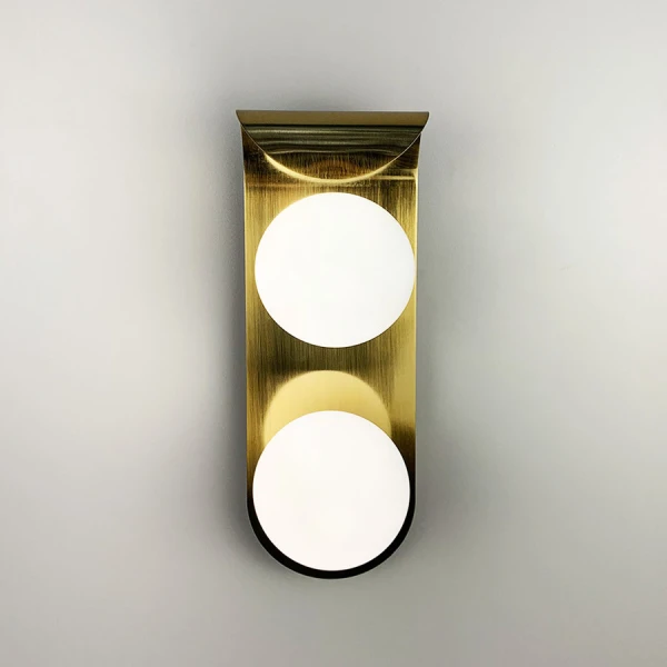 Настінний світильник (бра) Line.F WB 17/2 G9 латунний 3214_6463 - Фото 5