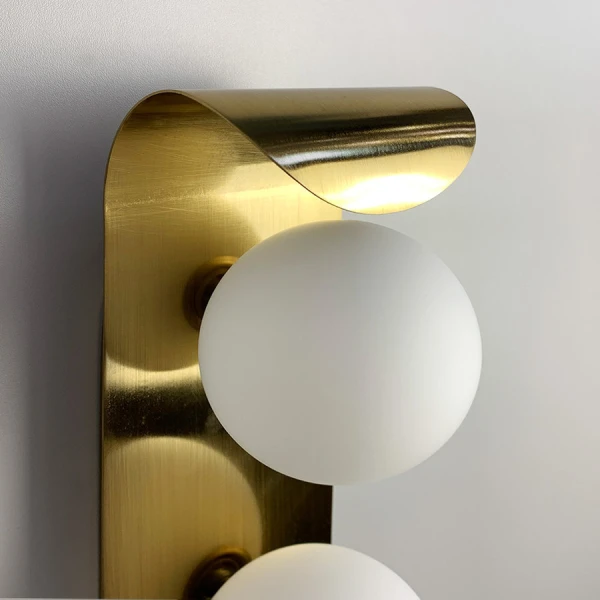 Настінний світильник (бра) Line.F WB 17/2 G9 латунний 3214_6463 - Фото 3