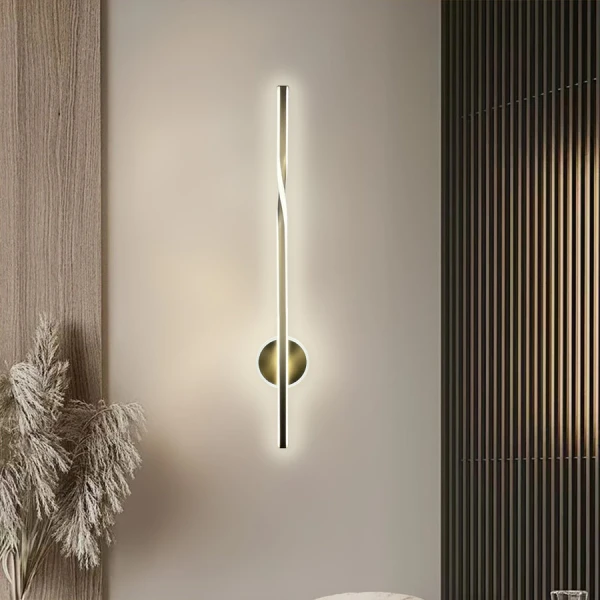 Бра лінійне Line.F WB 32 28Вт 4000K латунний 4183_7551 - Фото 1