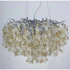 Line.F Y 09 CH G9 сірий (хром) 680_949. Люстра кришталева