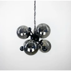 Line.F 0666/6 E27 чорний 820_1226. Люстра сучасна