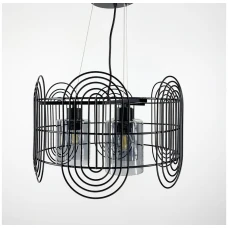 Line.F 12018 E27 чорний 840_1261. Люстра підвісна