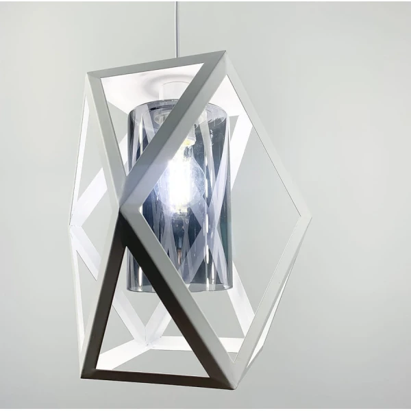 Підвісний світильник Line.F 12172 E27 білий 1342_2095 - Фото 6