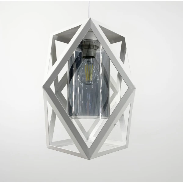 Підвісний світильник Line.F 12172 E27 білий 1342_2095 - Фото 5