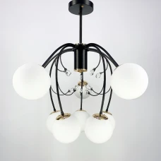 Line.F E27 чорний 1170_1835. Класична люстра