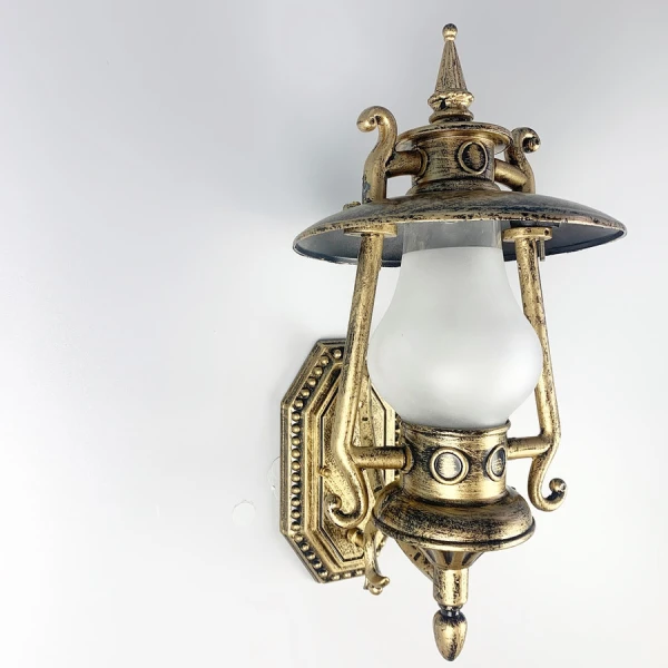 Світильник вуличний настінний Line.F E27 золотий 1974_3034 - Фото 6