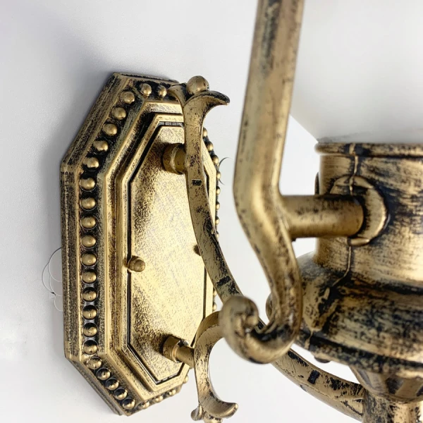 Світильник вуличний настінний Line.F E27 золотий 1974_3034 - Фото 3