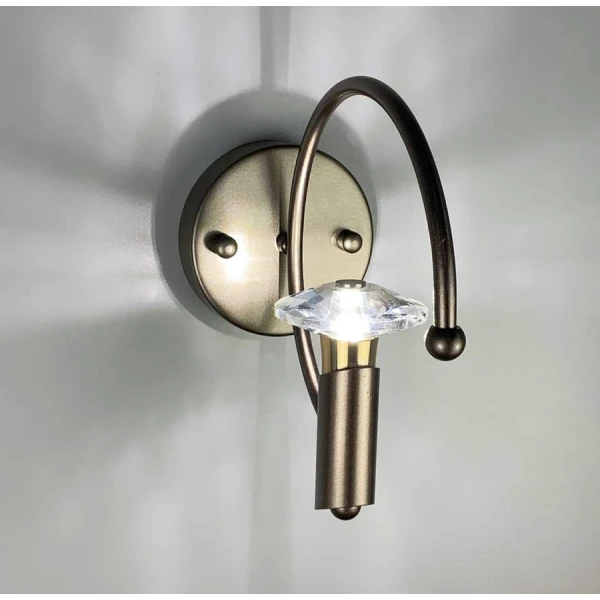 Настінний світильник (бра) Line.F 5008 E14 бронзовий 1167_1829 - Фото 2