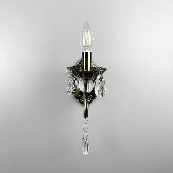 Бра свічка Line.F E14 бронзовий 2957_6116 - Фото 3