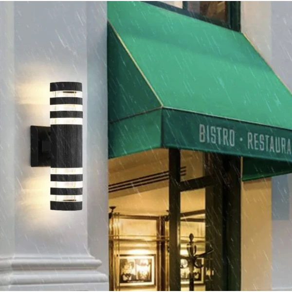 Фасадний світильник Line.F 8021 E27 чорний 1623_2461 - Фото 1