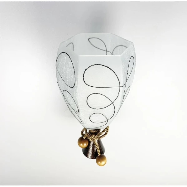 Настінний світильник (бра) Line.F E27 коричневий 1397_2149 - Фото 5