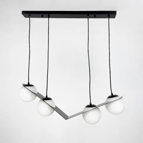 Сучасна люстра Line.F 921 E27 чорний 3943_7306 - Фото 8