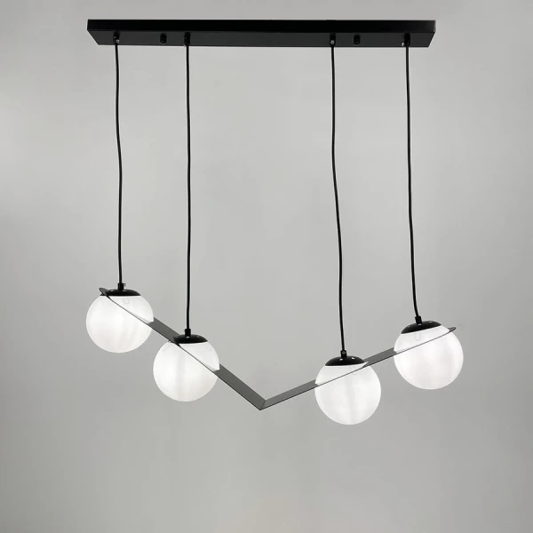 Сучасна люстра Line.F 921 E27 чорний 3943_7306 - Фото 7