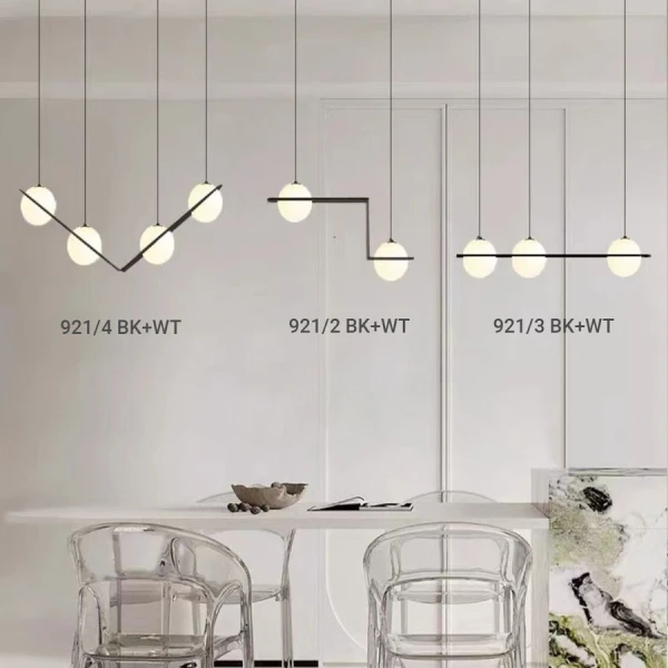 Сучасна люстра Line.F 921 E27 чорний 3943_7306 - Фото 5