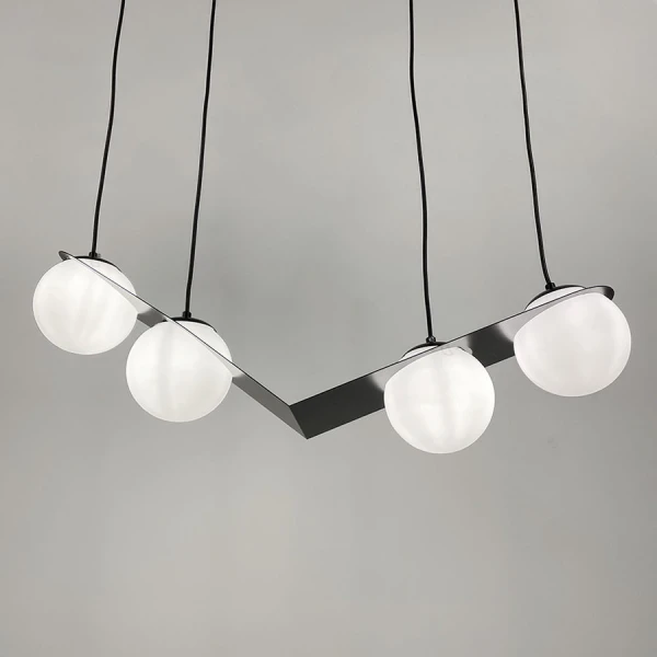 Сучасна люстра Line.F 921 E27 чорний 3943_7306 - Фото 3