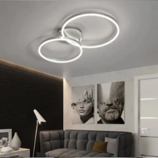 Line.F A 8008 CR 60Вт 3000–4500–6000K сірий (хром) 2831_5973. Люстра пристельова