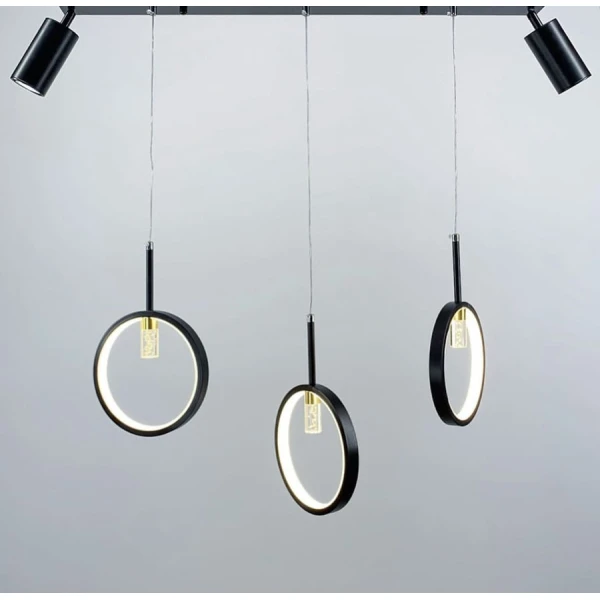 Сучасна люстра Line.F GU10;16Вт 4000K чорний 981_1471 - Фото 5