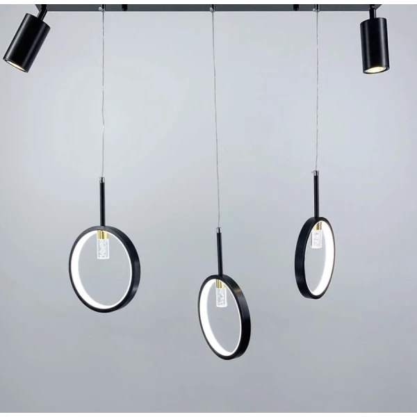 Сучасна люстра Line.F GU10;16Вт 4000K чорний 981_1471 - Фото 4