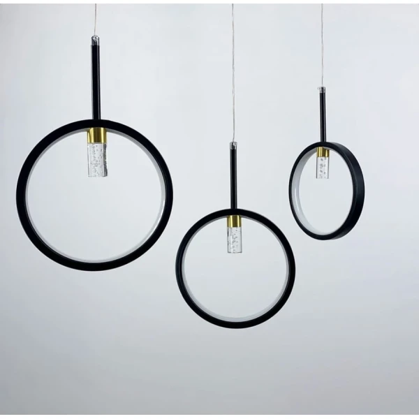 Сучасна люстра Line.F GU10;16Вт 4000K чорний 981_1471 - Фото 2