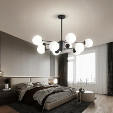 Line.F CD 111 BK E27 чорний 3570_6889. Люстра сучасна