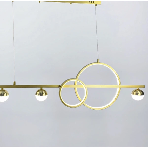 Видовжена люстра Line.F 54Вт 3000–4500–6000K золотий 146_239 - Фото 8