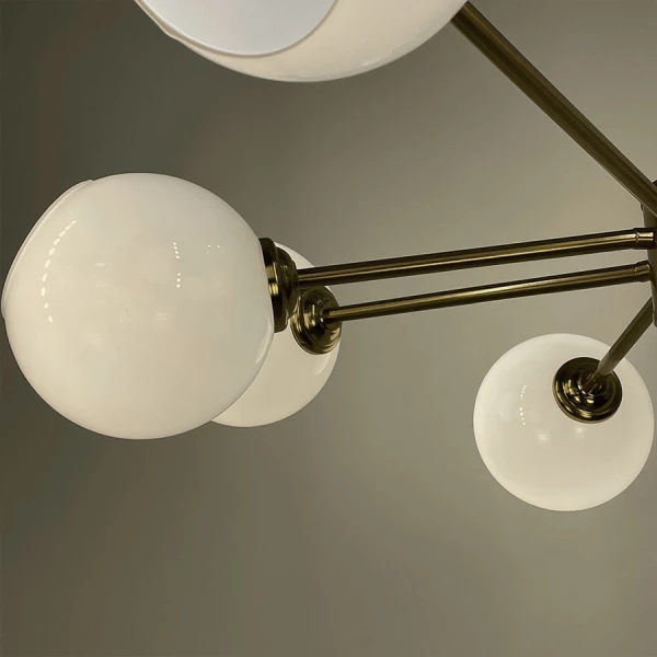 Сучасна люстра Line.F F 68 E14 латунний 3715_7053 - Фото 4