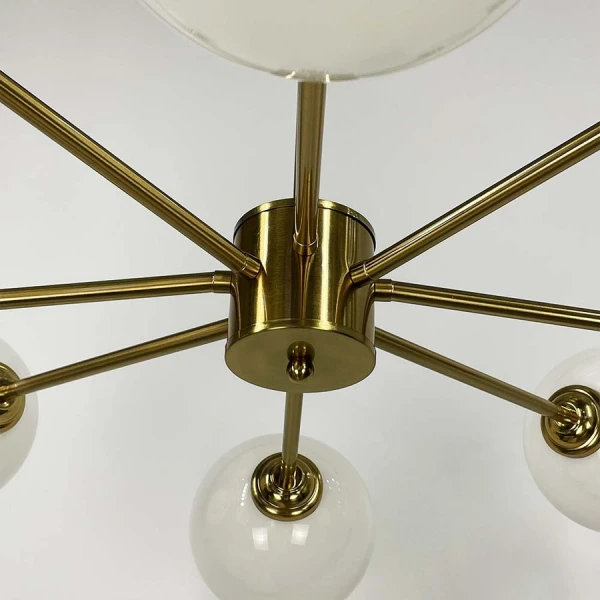 Сучасна люстра Line.F F 68 E14 латунний 3715_7053 - Фото 3