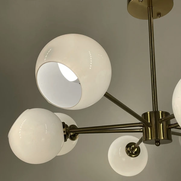 Сучасна люстра Line.F F 68 E14 латунний 3715_7053 - Фото 2