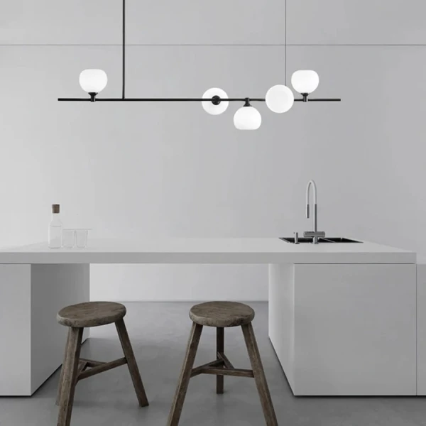 Видовжена люстра Line.F G9 чорний 3739_7078 - Фото 1