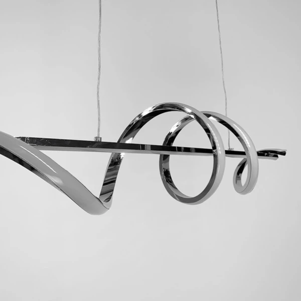 Видовжена люстра Line.F K 23 70Вт 3000–4500–6000K сірий (хром) 2716_5817 - Фото 7