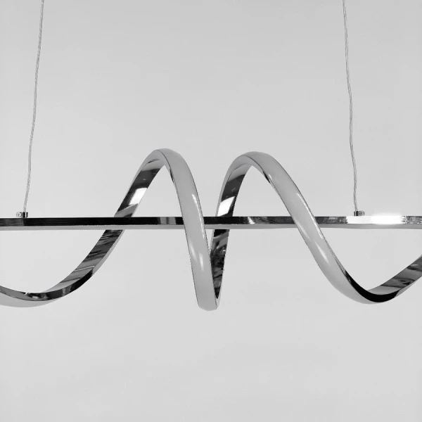 Видовжена люстра Line.F K 23 70Вт 3000–4500–6000K сірий (хром) 2716_5817 - Фото 6