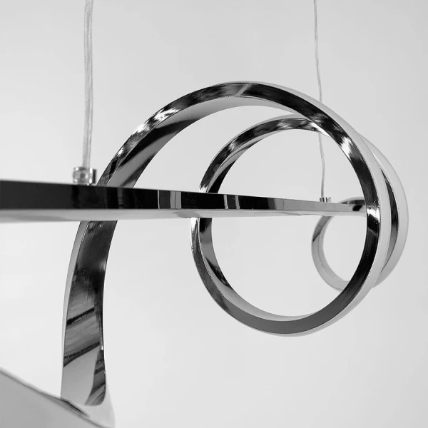 Видовжена люстра Line.F K 23 70Вт 3000–4500–6000K сірий (хром) 2716_5817 - Фото 3