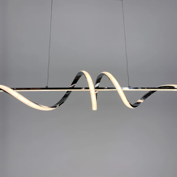 Видовжена люстра Line.F K 23 70Вт 3000–4500–6000K сірий (хром) 2716_5817 - Фото 2