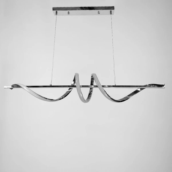 Видовжена люстра Line.F K 23 70Вт 3000–4500–6000K сірий (хром) 2716_5817 - Фото 1